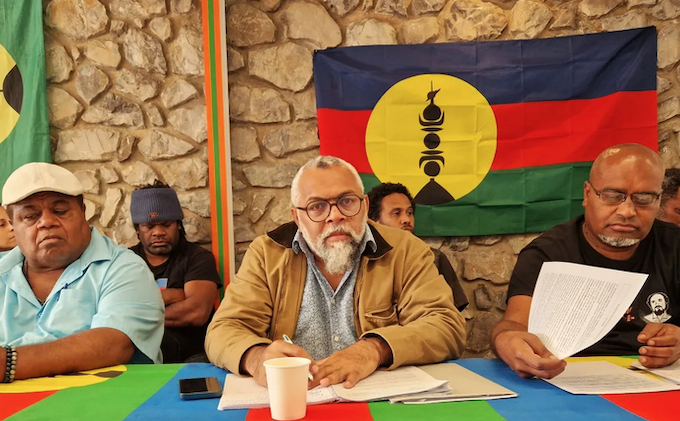 FLNKS group RNZ 680wide Pro-independence FLNKS representative in the French National Assembly Emmanuel Tjibaou