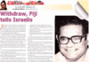 Fiji’s stance on Israel and new embassy stirs revived condemnation Fiji flashback to May 1983