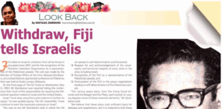 Fiji’s stance on Israel and new embassy stirs revived condemnation Fiji flashback to May 1983