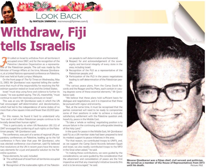 Flashback Fiji on Israel FT 680wide Fiji flashback to May 1983