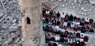 Trump’s ‘annexation ban’ is a ploy to push Israeli normalisation Palestinians perform prayer next to the rubble of a mosque that was destroyed by the Israeli occupation forces during the Gaza genocide