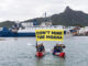 Cook Island activists peacefully confront the Nautilus