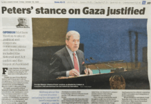 Columnist Matthew Hooton's article justifying Foreign Minister Winston Peters' stance on Palestine