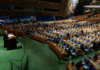 Defiant pariah state leader Israeli Prime Minister Benjamin Netanyahu