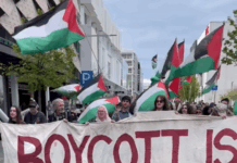 Protesters in Ōtautahi Christchurch calling for sanctions against Israel's crimes in Gaza