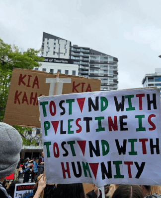 Israel committed to ‘business as usual’ in seeking Gaza gains, says analyst New Zealand pro-Palestinian protesters declare their solidarity with Gaza as a "stand for humanity"