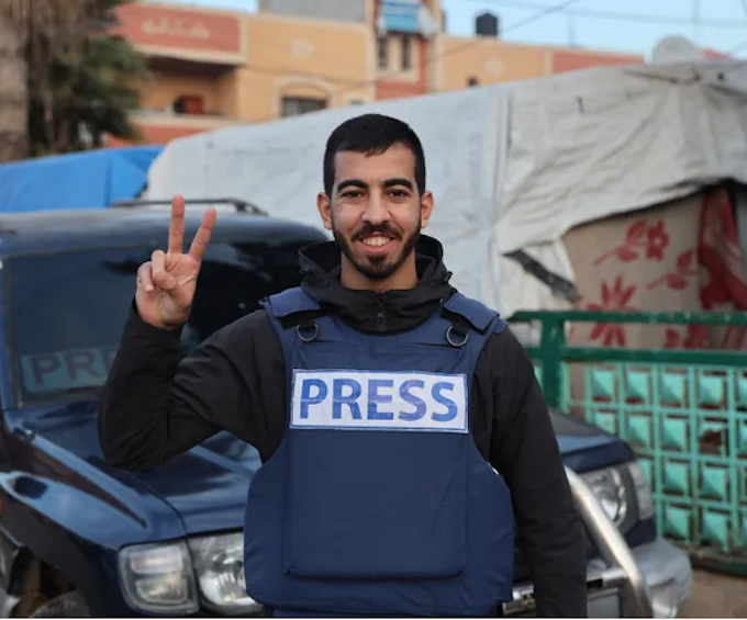 Killed Palestinian journalist Saleh Aljafarawi 