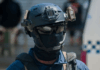 A member of the Police Response Team in Solomon Islands