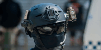 A member of the Police Response Team in Solomon Islands