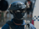 A member of the Police Response Team in Solomon Islands