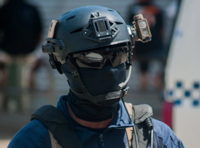 Sol Is force RNZ 680wide A member of the Police Response Team in Solomon Islands