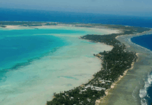 South Tarawa in Kiribati