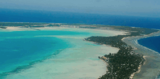 South Tarawa in Kiribati