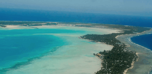 South Tarawa in Kiribati