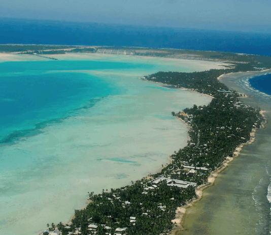 South Tarawa in Kiribati