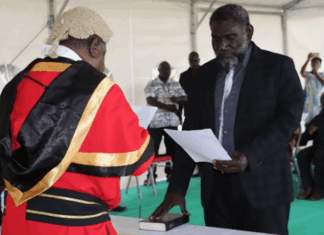 Bougainville President Ishmael Toroama announces the caretaker Bougainville Executive Council (BEC)