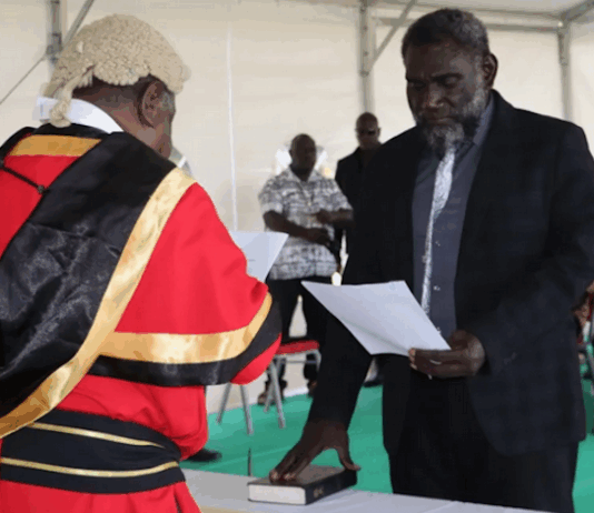 Bougainville President Ishmael Toroama announces the caretaker Bougainville Executive Council (BEC)
