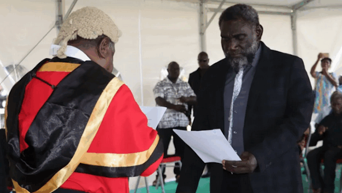 Bougainville President Ishmael Toroama announces the caretaker Bougainville Executive Council (BEC)