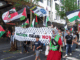 Palestinian supporters protest against the ongoing Gaza genocide by Israel in spite of the "ceasefire"