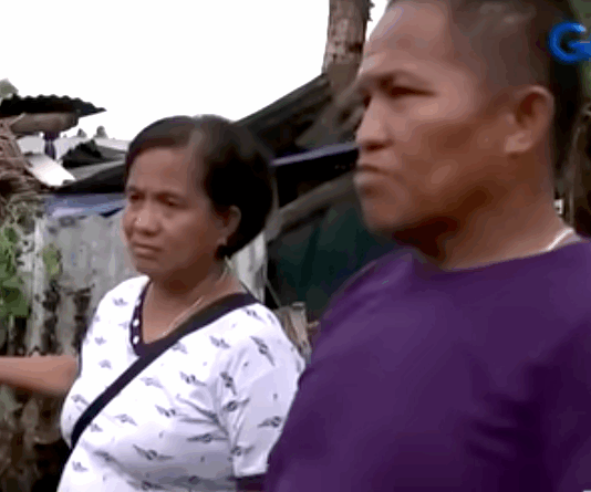Leonora Tumala shares her frustration after their homes in Daet were crushed by a tree in the typhoon
