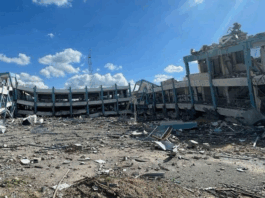 An UNRWA school in Gaza destroyed by Israeli bombing