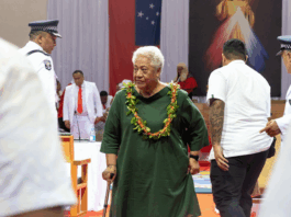Former Samoan prime minister Fiame Naomi Mata'afa
