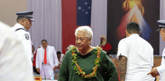 Former Samoan prime minister Fiame Naomi Mata'afa