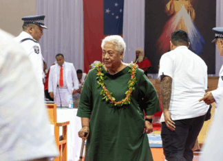 Former Samoan prime minister Fiame Naomi Mata'afa