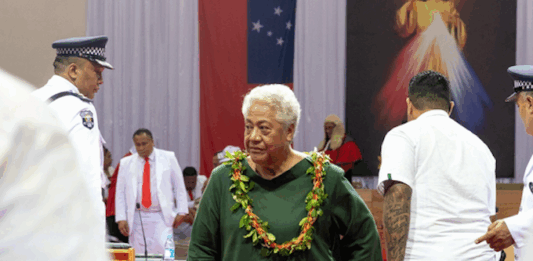 Former Samoan prime minister Fiame Naomi Mata'afa