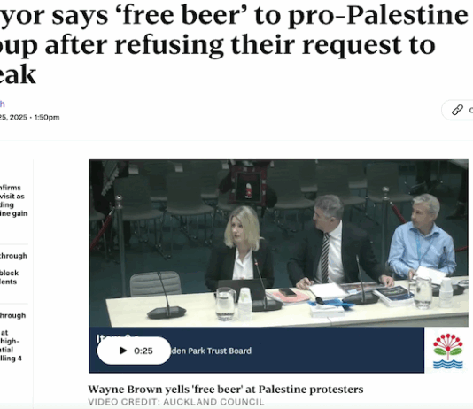 Auckland Mayor Wayne Brown draws angry response from pro-Palestine advocates