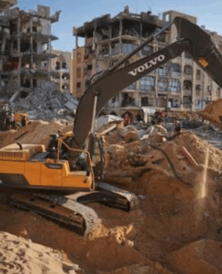 Despite limited Egyptian equipment entering the Gaza Strip to help with recovery efforts, Israel continues to block the entry of heavy machinery