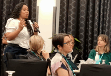 Award-winning TVNZ investigative journalist Indira Stewart speaking at the Pacific Media International conference in Suva, Fiji, in July 2024. Papers from the conference are featured in the inaugural edition of Pacific Media being published today.