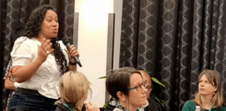 Award-winning TVNZ investigative journalist Indira Stewart speaking at the Pacific Media International conference in Suva, Fiji, in July 2024. Papers from the conference are featured in the inaugural edition of Pacific Media being published today.