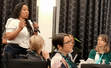 Award-winning TVNZ investigative journalist Indira Stewart speaking at the Pacific Media International conference in Suva, Fiji, in July 2024. Papers from the conference are featured in the inaugural edition of Pacific Media being published today.