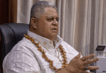 Samoan Prime Minister La'aulialemalietoa Leuatea Polataivao Schmidt