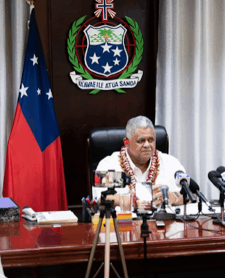 Samoan Prime Minister Laaulialemalietoa Leuatea Schmidt