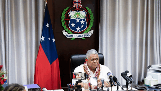 Samoan Prime Minister Laaulialemalietoa Leuatea Schmidt