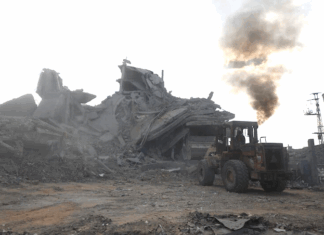 Gaza ‘ceasefire’ simply means that Israel can do whatever it wants. We can’t. Palestinians clear rubble to search for survivors in a Gaza house