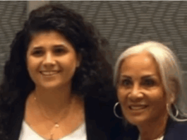 Israeli Deputy Foreign Minister Sharren Haskel (left) with Destiny Church's Hannah Tamaki in Auckland