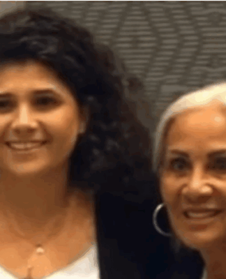 Israeli Deputy Foreign Minister Sharren Haskel (left) with Destiny Church's Hannah Tamaki in Auckland