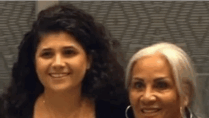 Israeli Deputy Foreign Minister Sharren Haskel (left) with Destiny Church's Hannah Tamaki in Auckland