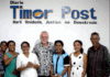 Australian mentor Bob Howarth with journalists in Timor-Leste
