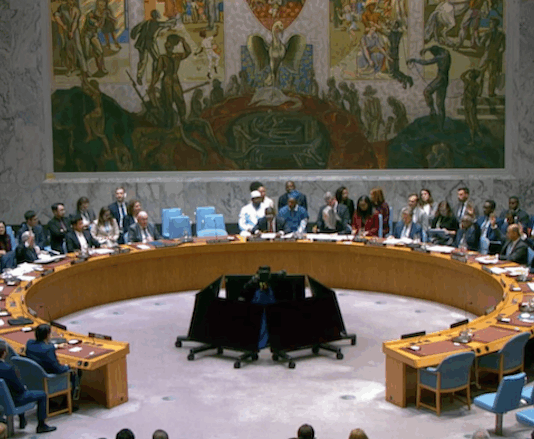 The UN Security Council adopted the US-sponsored Gaza resolution 13 votes to nil