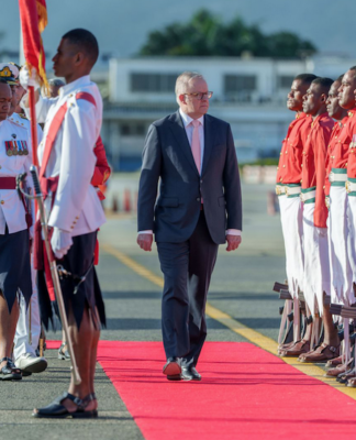Australian Prime Minister Anthony Albanese in Nadi, Fiji