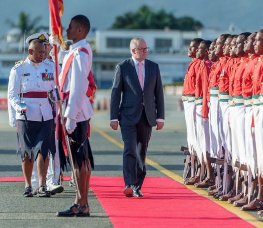 Australian Prime Minister Anthony Albanese in Nadi, Fiji