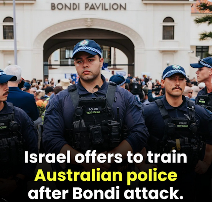 Tel Aviv offers to train Australian police officers in Israel after Bondi