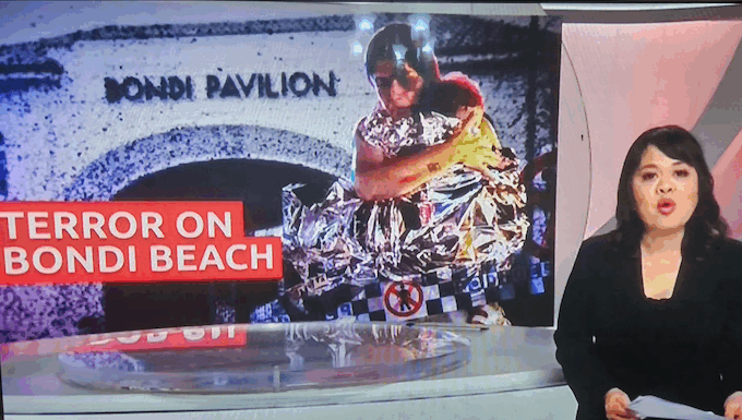 "Terror on Bondi Beach" last month