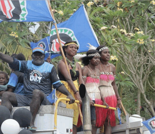 Young people celebrate Bougainville Patriotism Day