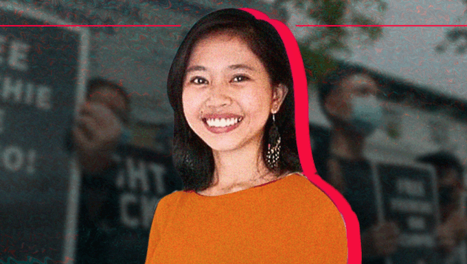 Filipino community journalist Frenchie Mae Cumpio