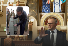 Invitation to Israeli President Isaac Herzog (inset)